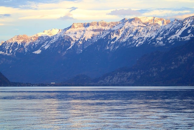 Free download alpine landscape lake thun mountains free picture to be edited with GIMP free online image editor