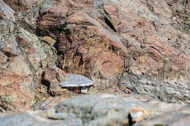 Free download Alpine Rock Rocks Hut High -  free photo or picture to be edited with GIMP online image editor