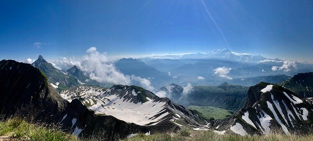 免费下载阿尔卑斯勃朗峰山 - 可使用 GIMP 在线图像编辑器编辑的免费照片或图片