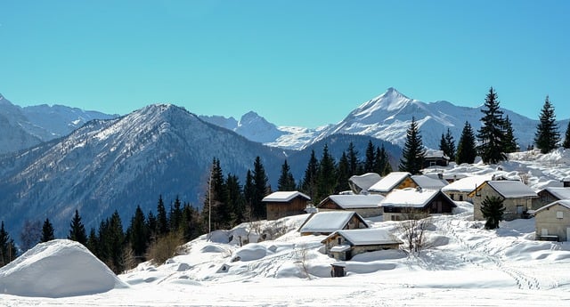 Free download alps mountain snow winter nature free picture to be edited with GIMP free online image editor