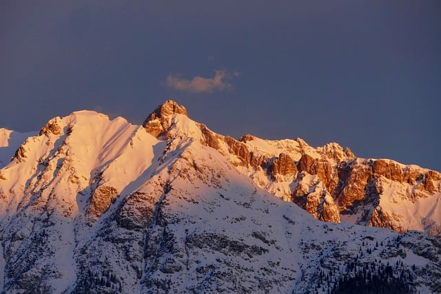 Free download alps mountains sunrise peak snow free picture to be edited with GIMP free online image editor