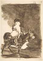 Free download A Man and a Woman on a Mule; Images of Spain Album (F), page 36 free photo or picture to be edited with GIMP online image editor
