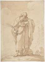 Free download A Martyr Saint Reading free photo or picture to be edited with GIMP online image editor