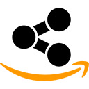 Amazon Quick Share Buttons  screen for extension Chrome web store in OffiDocs Chromium