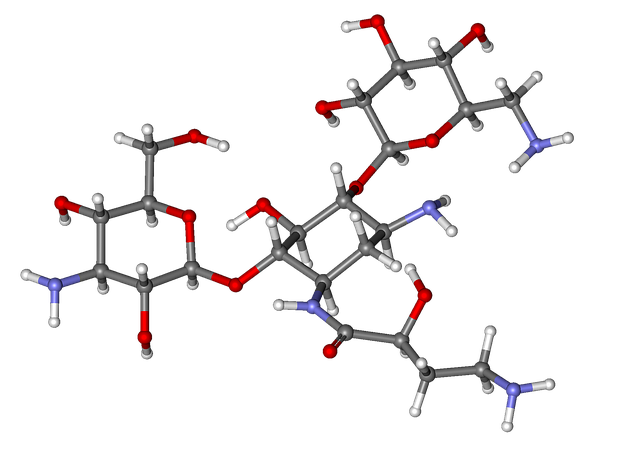 Free download Amikacin Molecule Ball -  free illustration to be edited with GIMP free online image editor