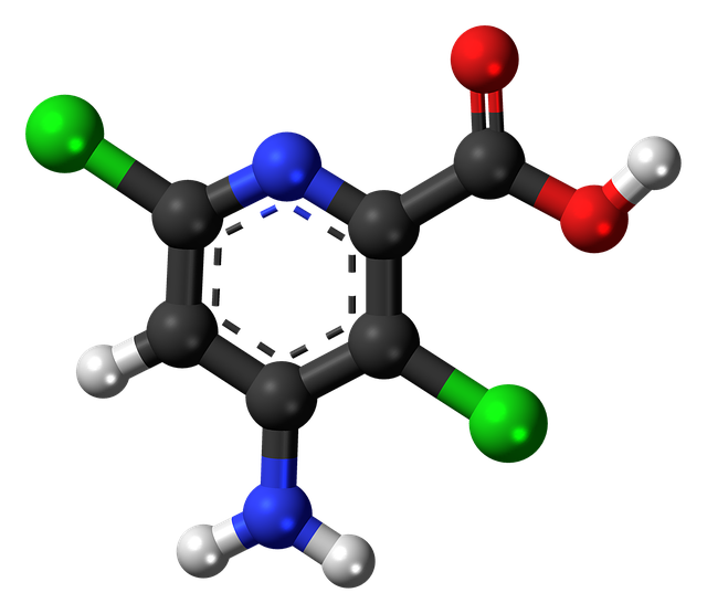 Free download Aminopyralid Herbicide Molecule -  free illustration to be edited with GIMP free online image editor