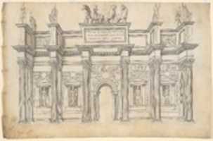 Free download A Monumental Archway with Five Bays in the Corinthian Order free photo or picture to be edited with GIMP online image editor