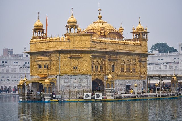 ดาวน์โหลดเทมเพลตรูปภาพฟรี Amritsar Golden Temple Punjab เพื่อแก้ไขด้วยโปรแกรมแก้ไขรูปภาพออนไลน์ GIMP