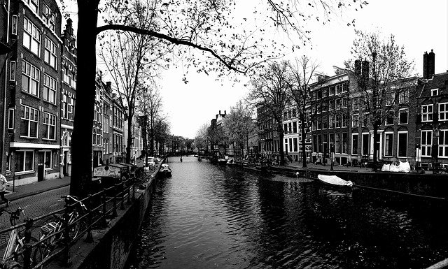 Free download Amsterdam Daytime Canal -  free free photo or picture to be edited with GIMP online image editor