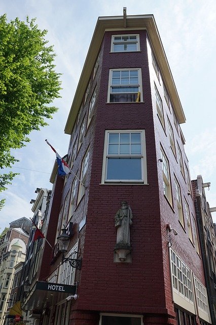 Download gratuito Amsterdam House Building - foto o immagine gratis da modificare con l'editor di immagini online di GIMP