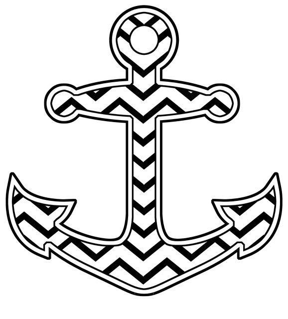 Free download Anchor Chevron Cut -  free illustration to be edited with GIMP free online image editor