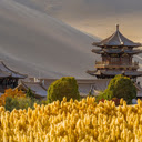 Ancient Chinese Architecture in the Desert  screen for extension Chrome web store in OffiDocs Chromium