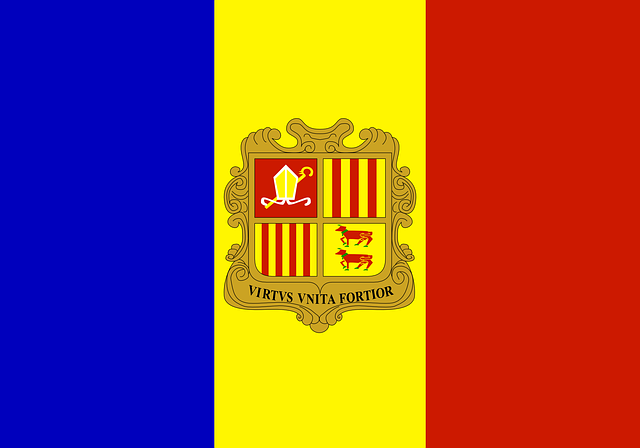 Free download Andorra Flag National - Free vector graphic on Pixabay free illustration to be edited with GIMP free online image editor
