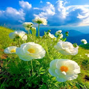 Anemone flowers in mountains Wallpaper  screen for extension Chrome web store in OffiDocs Chromium