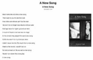 Free download A New Song free photo or picture to be edited with GIMP online image editor
