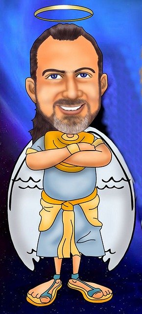 Free download Angel Caricature Halo -  free illustration to be edited with GIMP free online image editor