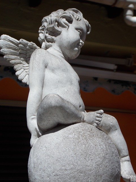 Free download Angel Cherub Stone -  free photo or picture to be edited with GIMP online image editor