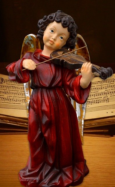 Free download Angel Once Notebook Violin -  free photo or picture to be edited with GIMP online image editor