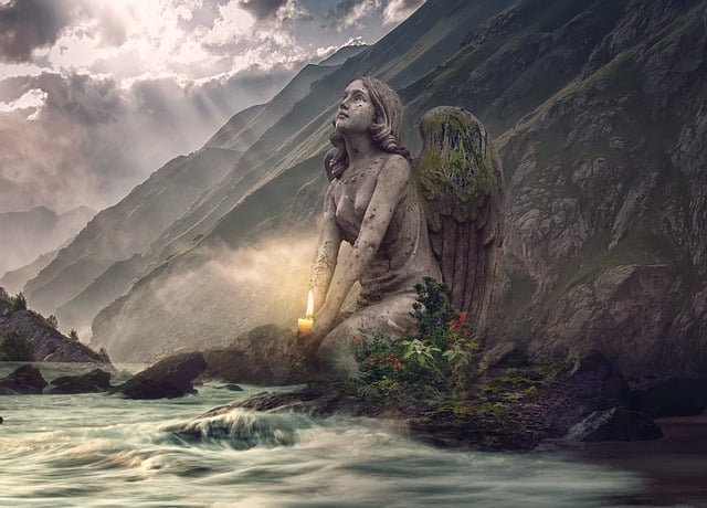 Free download angel statue angel statue candle free picture to be edited with GIMP free online image editor