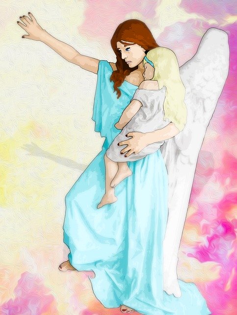 Free download Angel Woman Child -  free illustration to be edited with GIMP free online image editor