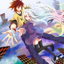 A Nice picture of Sora and Shiro 1920x1080  screen for extension Chrome web store in OffiDocs Chromium