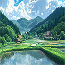 Anime9 Peaceful Rice Field Interface  screen for extension Chrome web store in OffiDocs Chromium