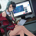 Anime Girl Computer Headphone Anime Theme  screen for extension Chrome web store in OffiDocs Chromium