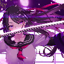 Anime Girl Katana School Uniform Student Anime Theme  screen for extension Chrome web store in OffiDocs Chromium