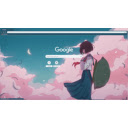 Anime Girl Pink/Blue  screen for extension Chrome web store in OffiDocs Chromium