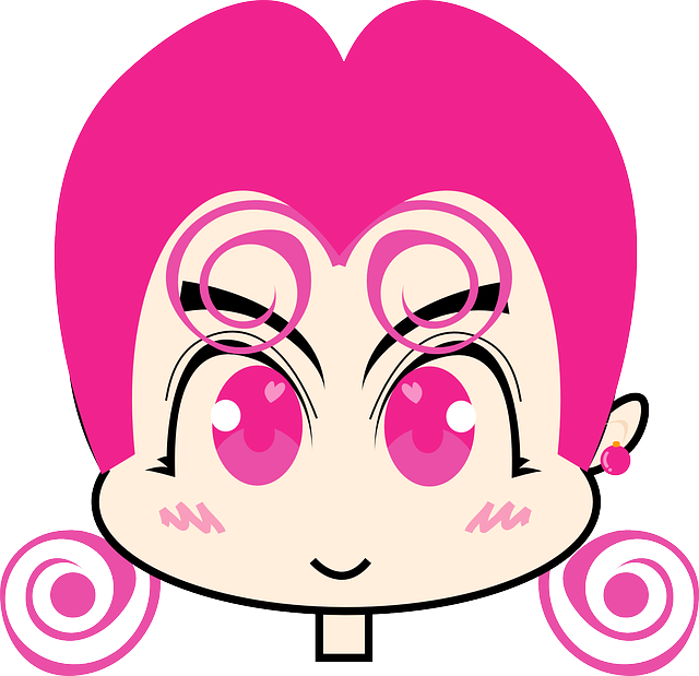 Free download Anime Girl Pink - Free vector graphic on Pixabay free illustration to be edited with GIMP free online image editor