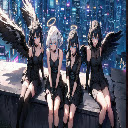 Anime Girls Angel Wings Live Wallpaper  screen for extension Chrome web store in OffiDocs Chromium
