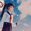 Anime Girl Student Uniform Anime Theme  screen for extension Chrome web store in OffiDocs Chromium