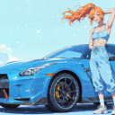 Anime Girl with Skyline Live Wallpaper  screen for extension Chrome web store in OffiDocs Chromium
