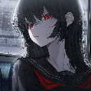 Anime School Girl Red Eye Anime Theme  screen for extension Chrome web store in OffiDocs Chromium
