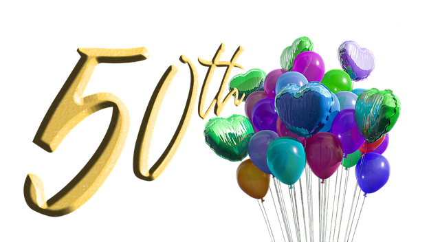 Free download Anniversary 50Th Milestone -  free illustration to be edited with GIMP free online image editor