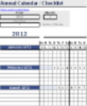 Gratis download Jaarkalender / Checklist DOC-, XLS- of PPT-sjabloon gratis te bewerken met LibreOffice online of OpenOffice Desktop online