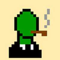 Free download Anonymous smoking a pipe - pixel art free photo or picture to be edited with GIMP online image editor