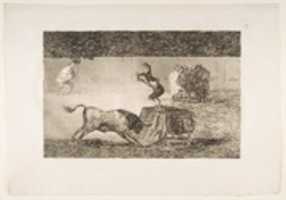 Free download Another madness of his in the same ring, plate 19 of La Tauromaquia free photo or picture to be edited with GIMP online image editor