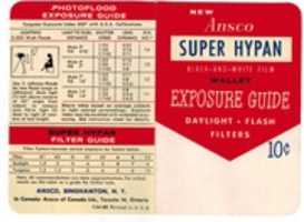 Free download Ansco Super Hypan Exposure Guide free photo or picture to be edited with GIMP online image editor