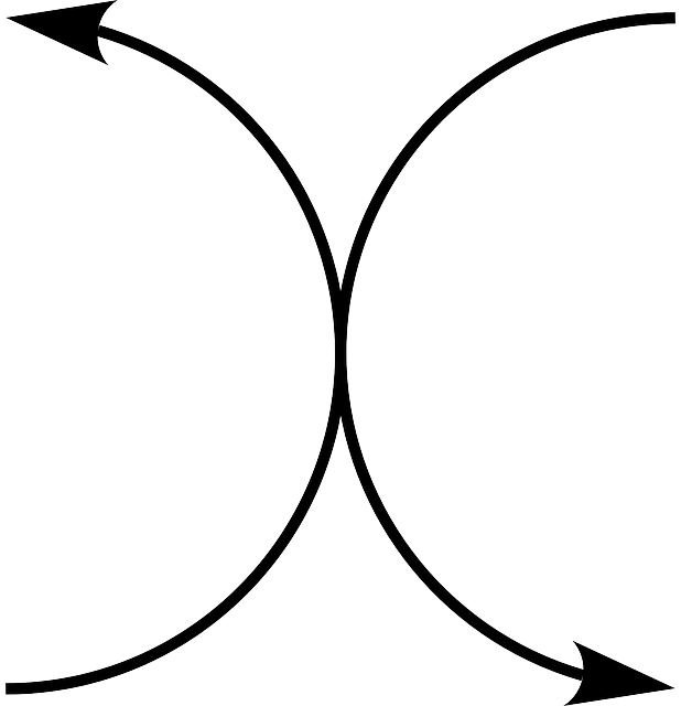 Free download Antipodal Opposite Arrows Half - Free vector graphic on Pixabay free illustration to be edited with GIMP free online image editor