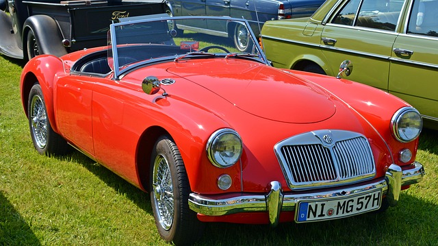 Free download antique car mg a automobile old free picture to be edited with GIMP free online image editor
