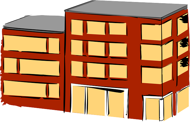 ดาวน์โหลดฟรี อพาร์ทเมนท์ อิฐ อาคาร - กราฟิกแบบเวกเตอร์ฟรีบน Pixabay