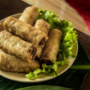 A plate of crispy fried spring rolls  screen for extension Chrome web store in OffiDocs Chromium