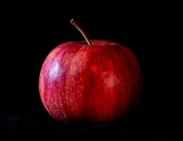Free download Apple Black Background Fruit -  free free photo or picture to be edited with GIMP online image editor
