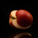 Apple cut in half  screen for extension Chrome web store in OffiDocs Chromium