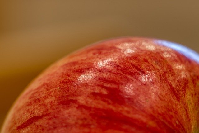 GIMP ücretsiz çevrimiçi resim düzenleyiciyle düzenlenecek ücretsiz indir elma meyve yüzeyi kırmızı yiyecek ücretsiz resmi