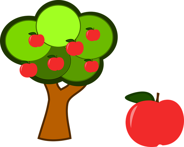 Free download Apple Tree Fruit Red - Free vector graphic on Pixabay free illustration to be edited with GIMP free online image editor