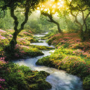 Apricot forest flower stream  screen for extension Chrome web store in OffiDocs Chromium