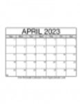 Free download April 2023 Calendars Microsoft Word, Excel or Powerpoint template free to be edited with LibreOffice online or OpenOffice Desktop online