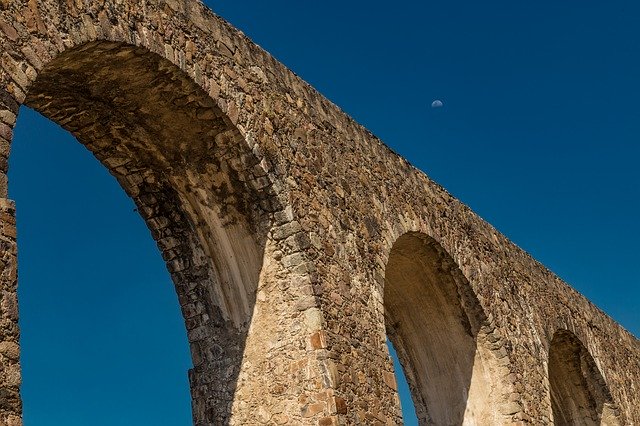 Descarga gratuita Aqueduct Architecture Sun plantilla de fotografía gratuita para editar con el editor de imágenes en línea GIMP